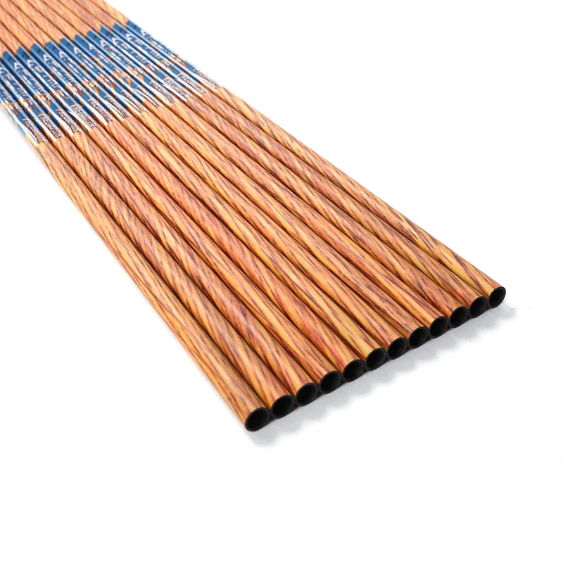 12 pièces tir à l'arc ID6,2 mm peau en bois tige de flèche 12 pièces tir à l'arc ID6,2 mm peau en bois tige de flèche