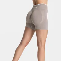 TEVEO Seamless Contrast Yoga Shorts Slimming Naked Yoga Pants Women's Running Shaped Stretch Sports Shorts