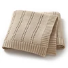 90*70cm Cotton Baby Receiving Blankets for Newborn Girls & Boys Super Soft Dual-Use Crib Nap Stroller Bedding Cradle Quilt Solid 1