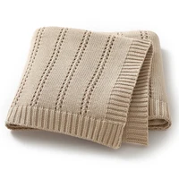 90*70cm Cotton Baby Receiving Blankets for Newborn Girls & Boys Super Soft Dual-Use Crib Nap Stroller Bedding Cradle Quilt Solid 1