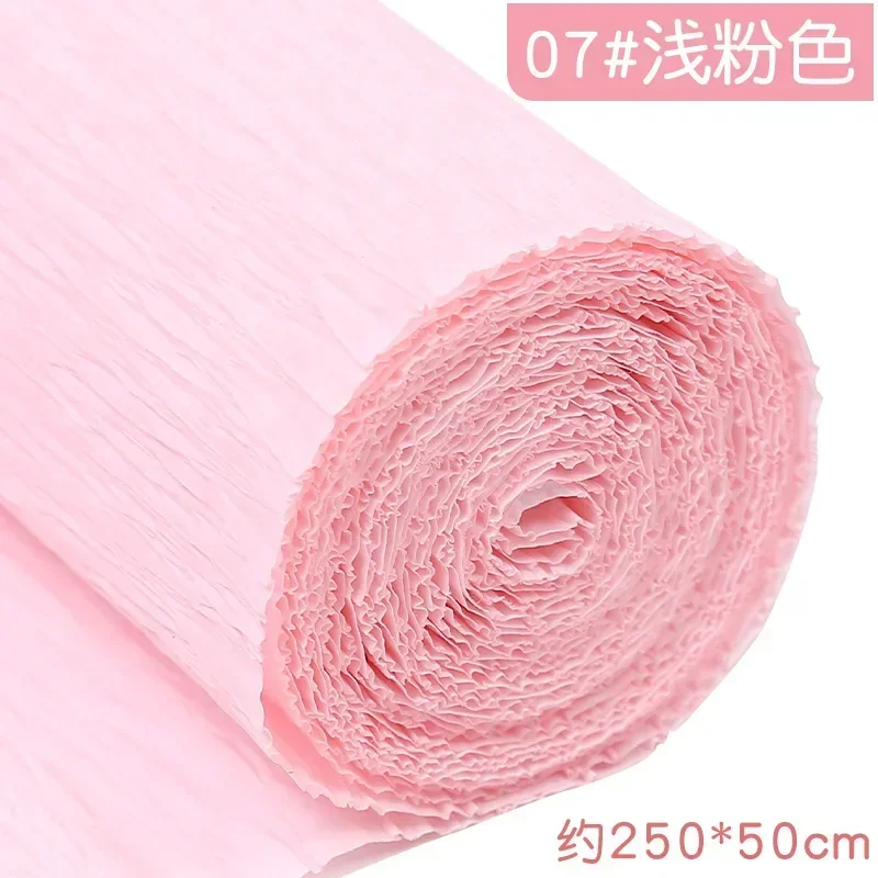 Colored Crepe Paper Roll for DIY Crafts and Gift Wrapping (50x250cm)