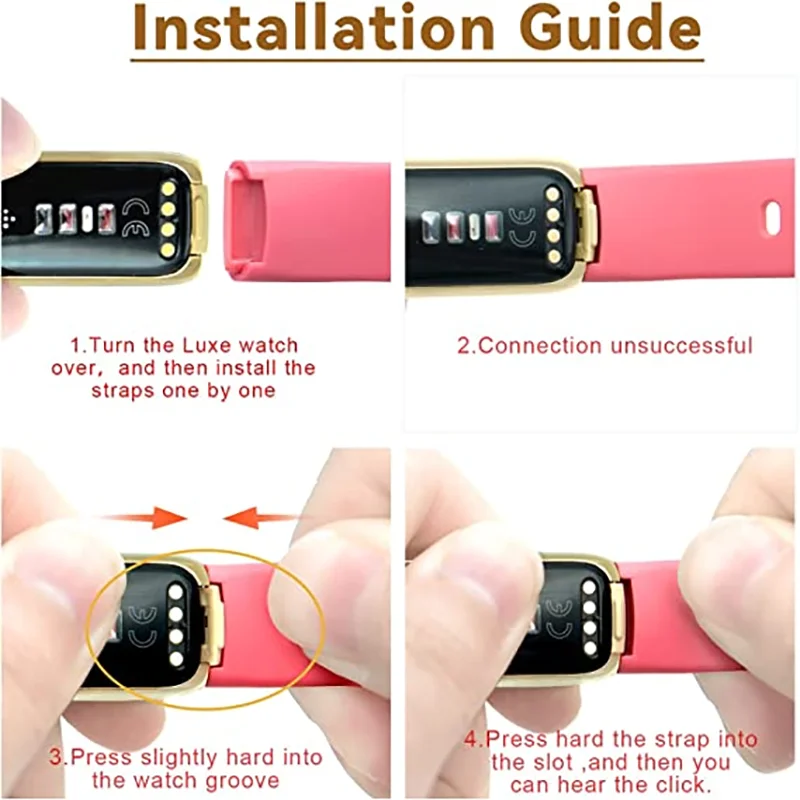 Sport Silicone Band For Fitbit Luxe Strap Soft Smart Watch Wristband Watchband Replacement belt For Fitbit Luxe Strap Accessorie