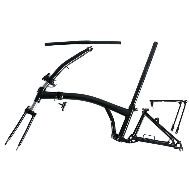 

Ultralight Titanium Folding Bike Frameset, Travel Foldable Bicycles Parts, Aviation Material, Customized, Best, 16 Inch