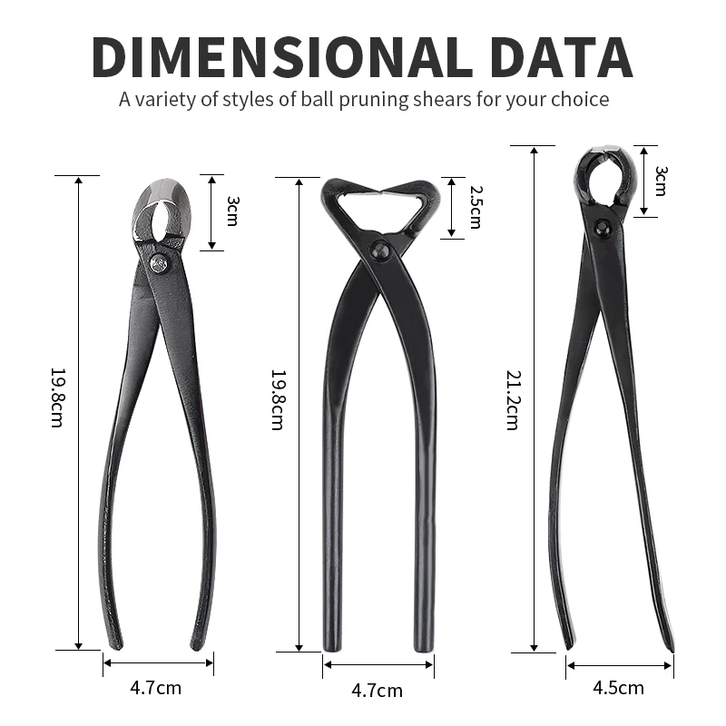 Description Picture 3 of itemOnnfnag Bonsai Cutter Concave Edge Scissors Steel Root Cutter for Pruning Bonsai Tree Brunches Knots Profissional Bonsai Tools