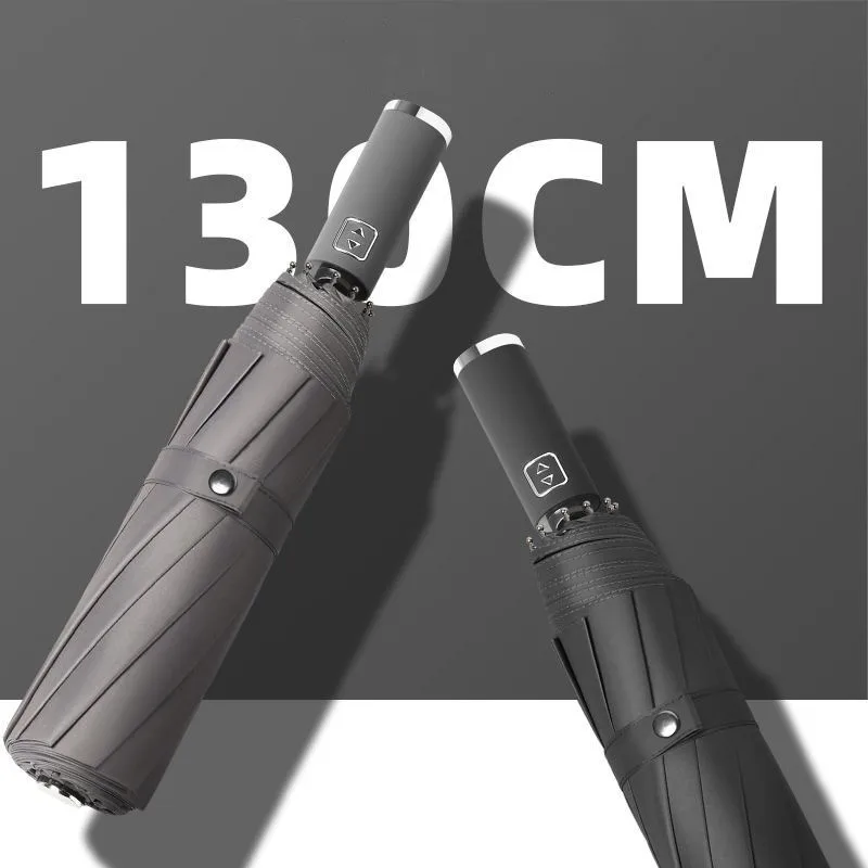 Super-Large-Size-Foldable-Strong-Windproof-Travel-Umbrella-Family-130cm-3-Fold-Rain-Storm-Umbrella-for.jpg Szuper Nagy Méretű Összecsukható Erős Szélálló Utazási Esernyő Család 130 Cm 3 Hajtogatott Esővihar Férfiaknak - Image 5