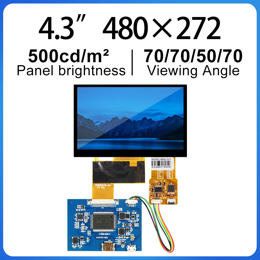 

Сенсорный экран 4,3 дюйма 480*272 HD 500 nite с яркостью и платой HDMI AT043TN25
