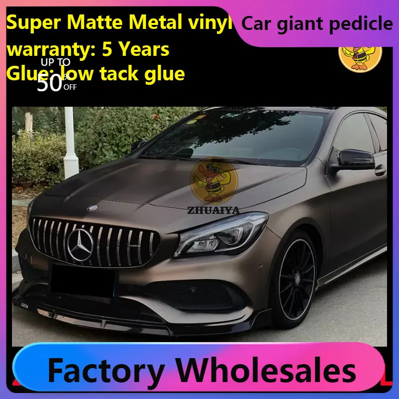 

Super matte metallic Obsidian Lime Vinyl Wrap For Car Wrapping Covering Foil Air Bubble Free Low Tack Glue152*18M/Roll 5x59ft