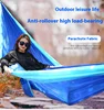 Single Person Portable Outdoor Camping Hammock With Nylon Color Matching Hammock High Strength Parachute Fabric Hanging Bed 4