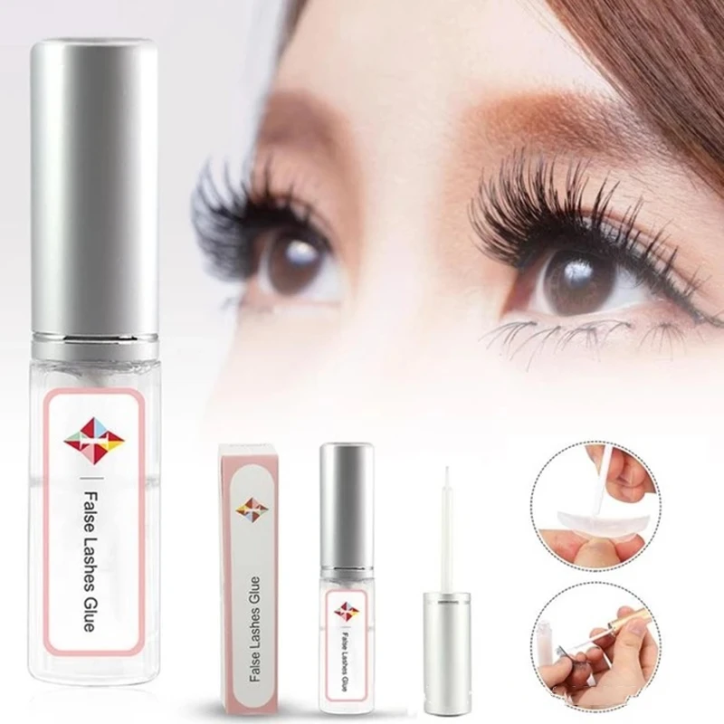 Pegamento transparente para extensiones de pestañas postizas, Adhesivo resistente al agua, herramientas de belleza para maquillaje, 7ml