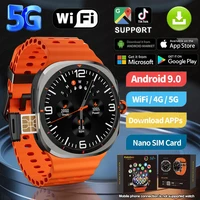 5G Full Netcom Android IOS 4G/5G Smart Watch 480*480 Amoled 1.6''Screen Display Tik Tok GPS WIFI HD Video Call Camera Smartwatch 1