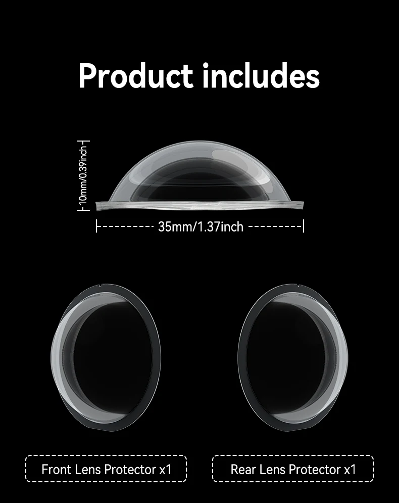 Lens Protective Cover For X3 Camera Lens Cap Screen Protector Lens Guards For