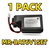 1 PACK Original NEW MR-BAT6V1SET MR-BAT6V1-SET For Mitsubishi Servo MR-J4 6V PLC Lithium Battery With Connectors 1