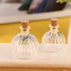 1/2/3/10PCS 1:12 Dollhouse Miniature Mini Glass Bottle Cork Cover Tiny Jar Vials Model Doll House Decoration Accessories 5