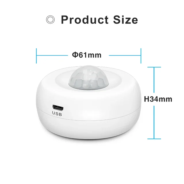 Tuya Smart WiFi Light + PIR Motion Sensor Smart Home Infrared Passive Detector App Real-time Control Support Alexa Google Home 6