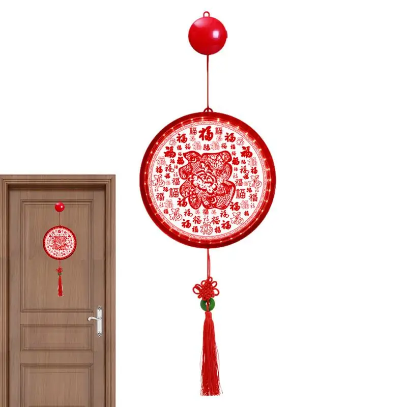 

Китайские традиционные красные светодиодные подвесные светильники, китайские Новогодние украшения, украшения для праздника Весны, свадьбы