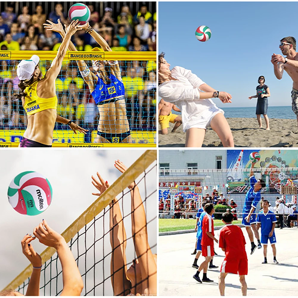 Bola de PU de tamaño estándar de 5 Voleibol Molten V5M5000 para entrenamiento de competencia para adultos y adolescentes