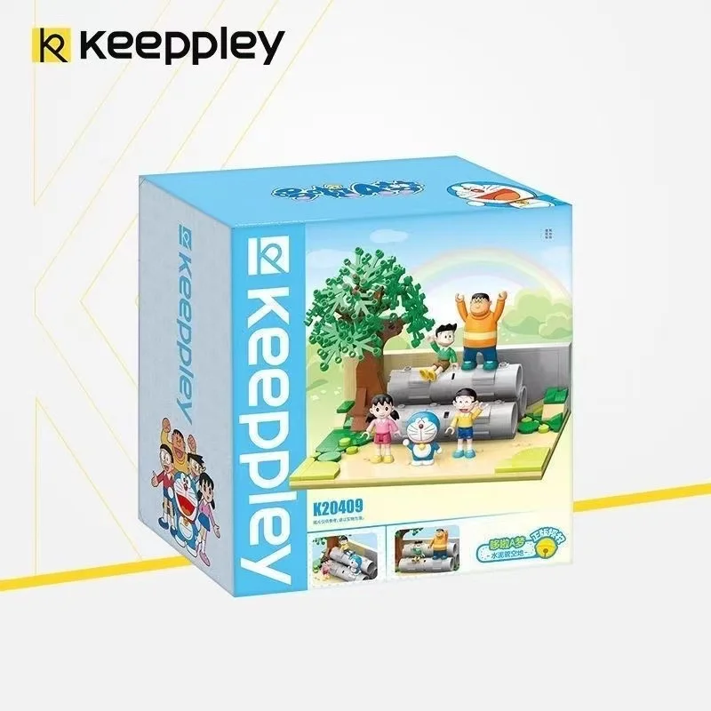 Big Size Keepley Builing Blocks Set Authentic Cement Pipe Square Head Block Assembly Holiday Gift Beetle Bus