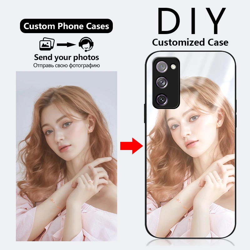 Custom Photo Silicone Phone Case - Personalized Design Glass Cover
