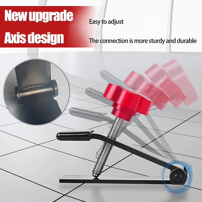 V-type Adjustable Tile Leveling Device Wall Tile Locator Load-bearing 250KG Lift Construction Tools