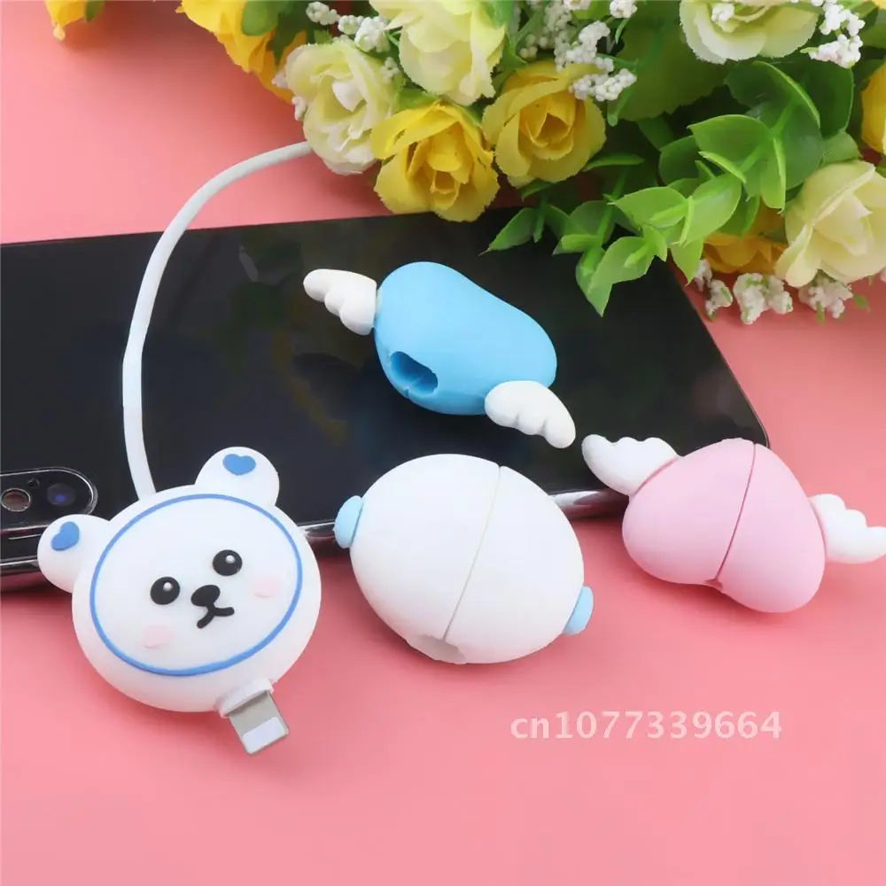 

Cartoon Protector Cable Charger Animal Cable Bite Cute USB Cable Protector Winder Anime Kawaii Organizer Cover For IPhone
