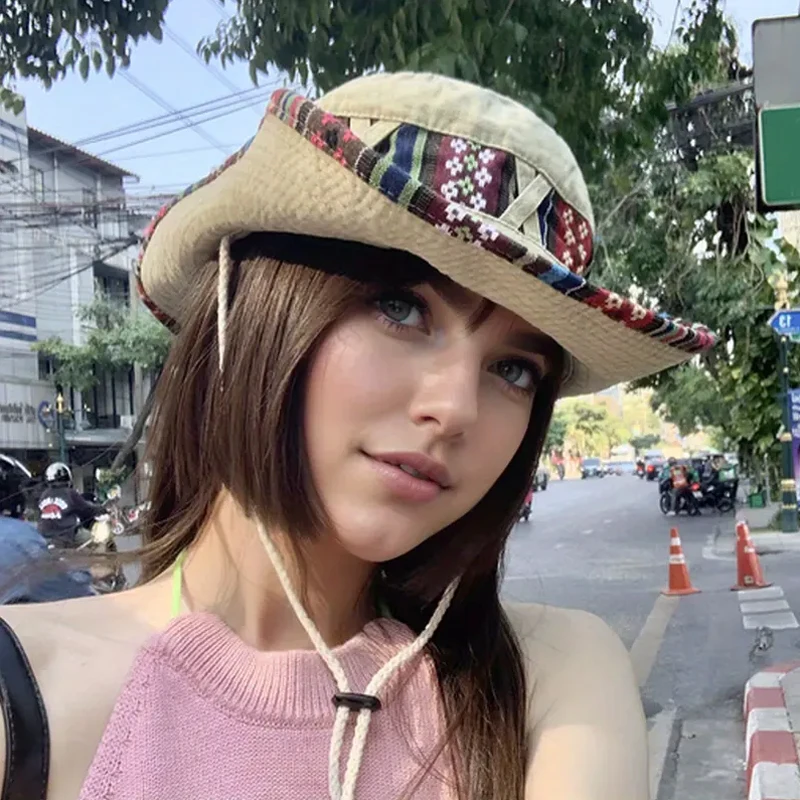 Retro Wide Brim Panama Hat 4