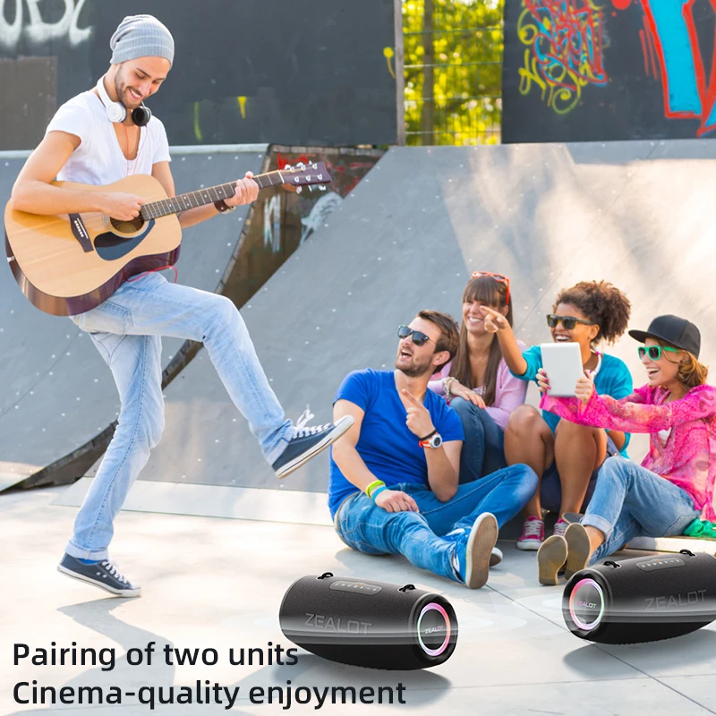 ZEALOT-S87 Outdoor Portable Wireless Bluetooth Speaker 80W High