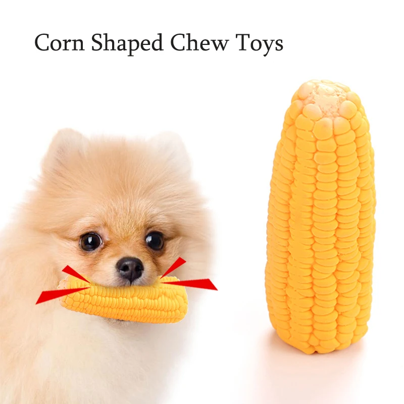 Intimate Corn Chew Toys For Dog Healthy Emulsion Sounding Interactive Toys Bite Resistant Dog