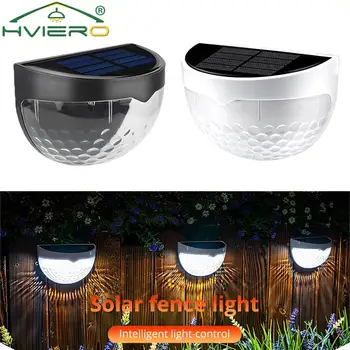 Luci solari 6LED scala semicircolare impermeabile luminoso cortile giardino siepe balcone lampade notturne illuminazione decorativa a induzione 1