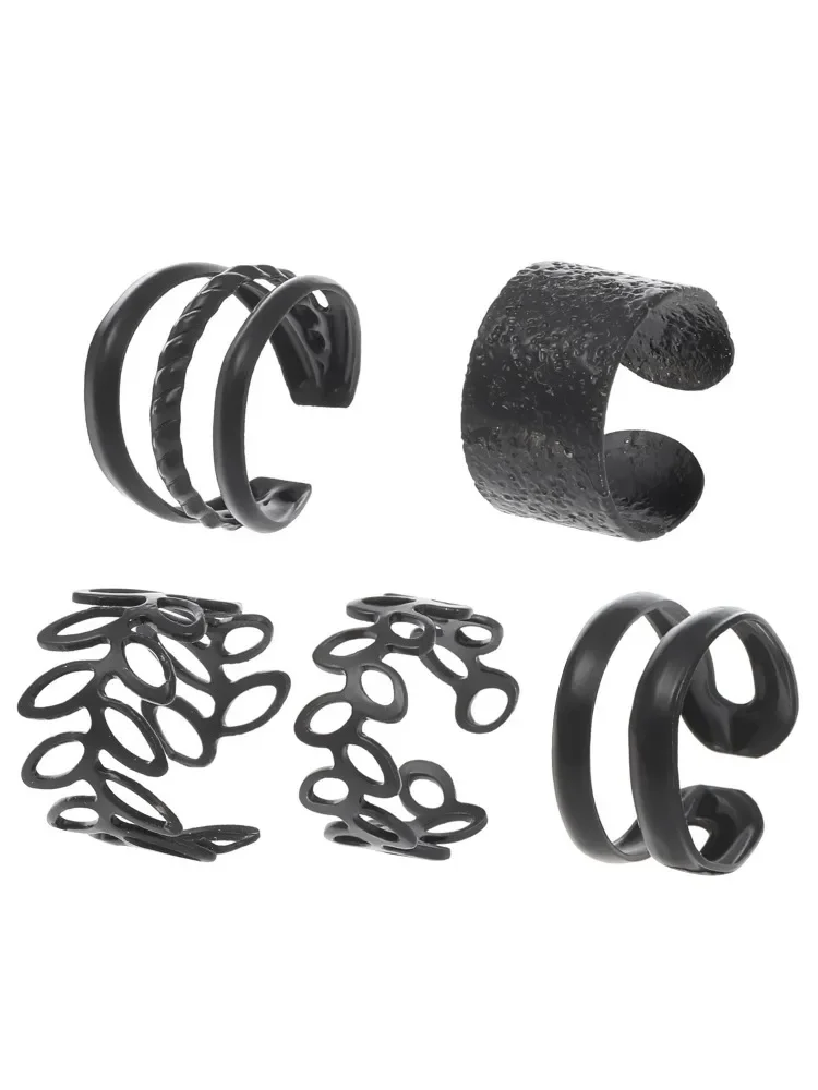 Ear Clip Earrings Clip Earrings Ear Clip Ear Accessories 5-piece ear clip women simple C-shaped ear clip set accessories without holes