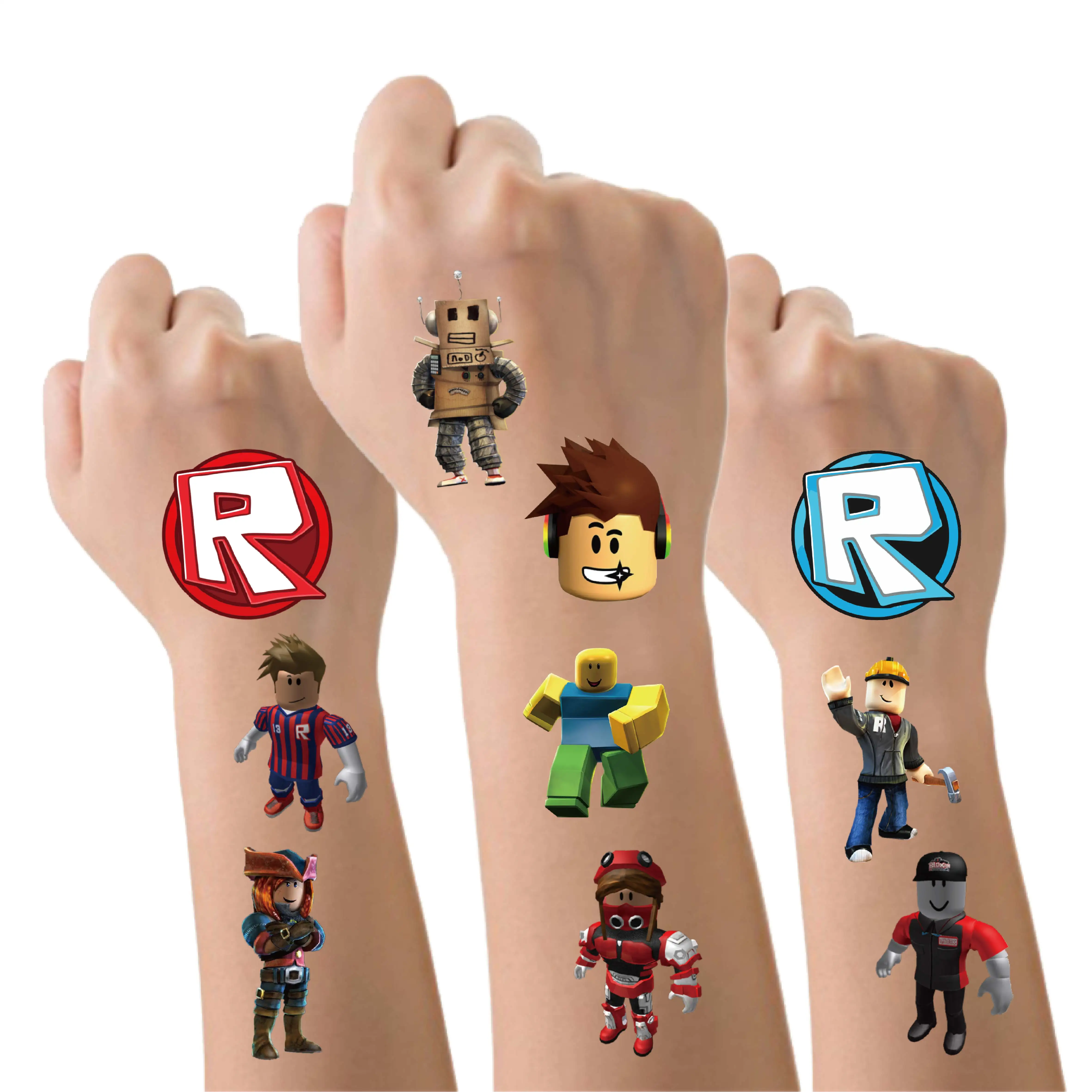 Roblox Party Supplies Tableware Set Paper Plate Cup Straw Latex Balloon Decoration for Roblox Game Birthday Baby Shower