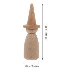 Unfinished Wooden Peg Figures for Crafting and Home Decoration (Peg Doll)