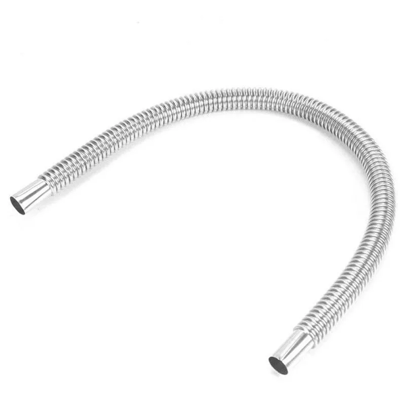 

60CM Stainless Steel Exhaust Pipe Car Diesel Heater Tank Tube Replacement Silver Muffler Accessory Parking Useful
