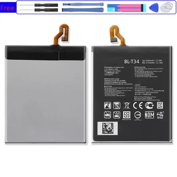 BL-T34 Battery For LG V30 V30+ V30A H930 H932 LS998 BLT34 Mobile Phone Bateria 3300Mah + Free Tool