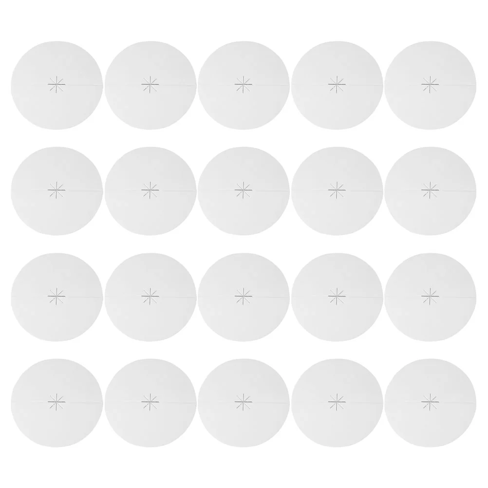 20 Pcs Paper Tray Drip Protectors Church Candles Protector Disk Wax Guard Beeswax Holder Memorial Plate Home Decor