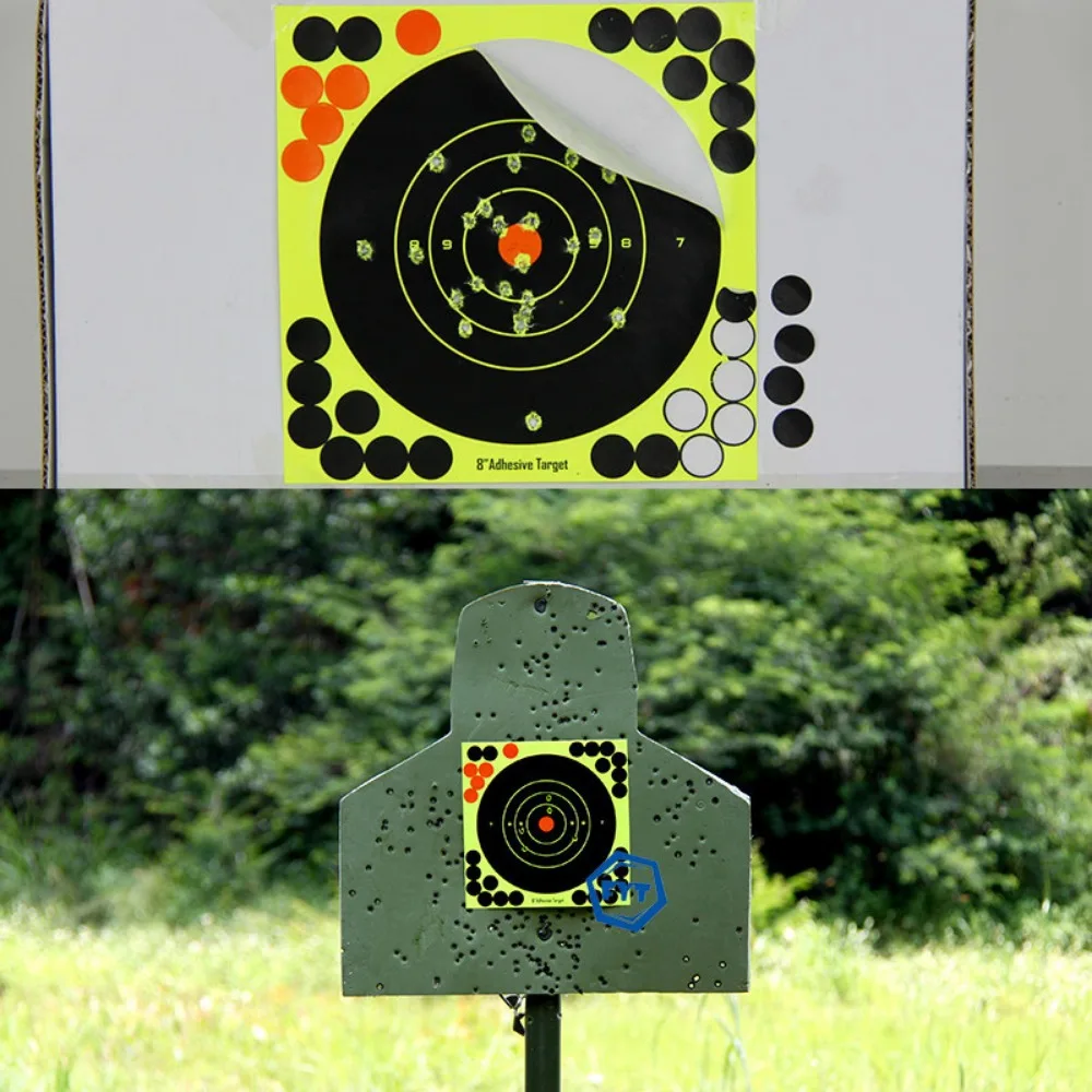 9 Types 8 Inch high visibility shooting target stickers Reactive Hunting Shooting Training Paper 10pcs/Set
