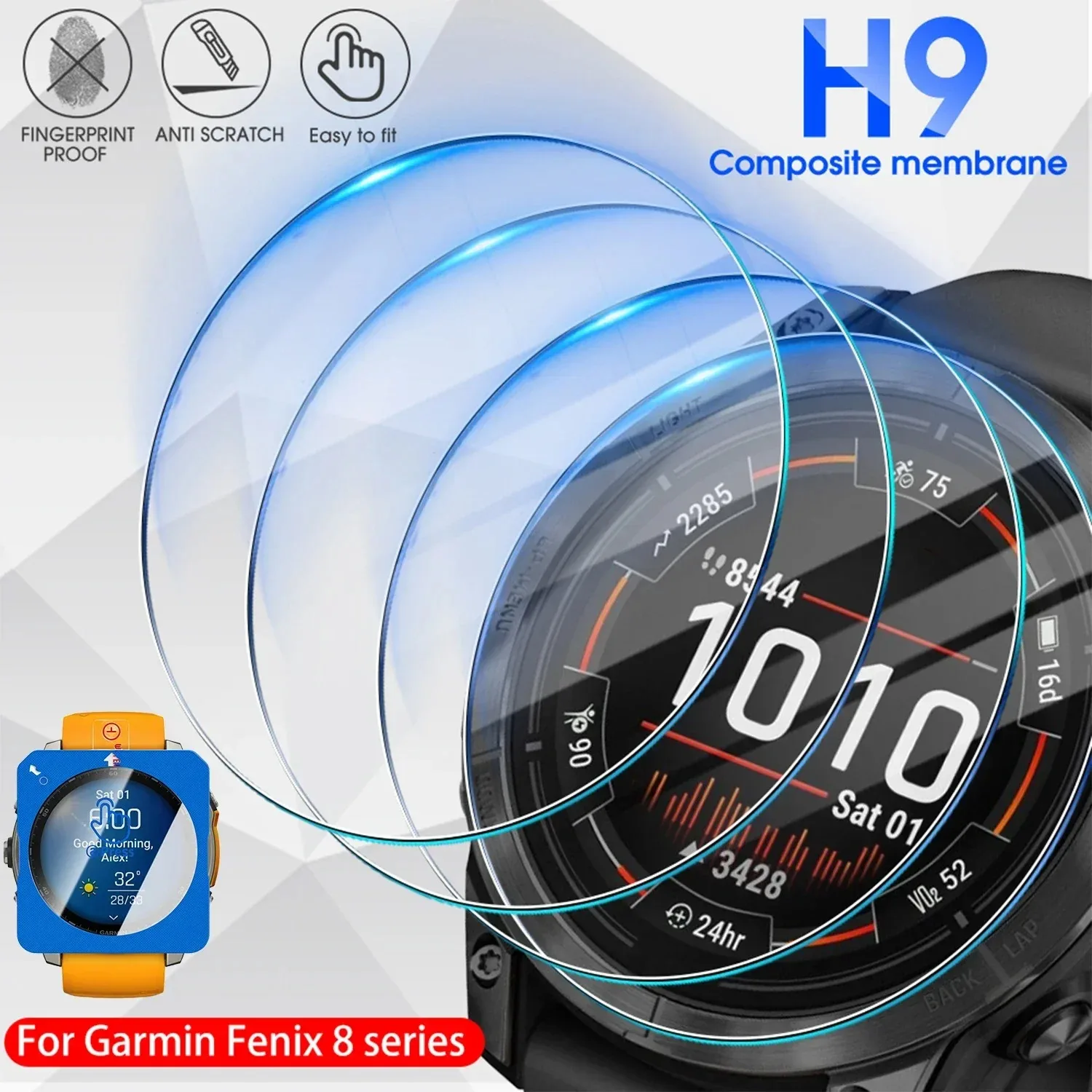 Premium Tempered Glass Screen Protector Film, Easy Installation, 1-2 Pack, 9H Hardness, HD Clarity
