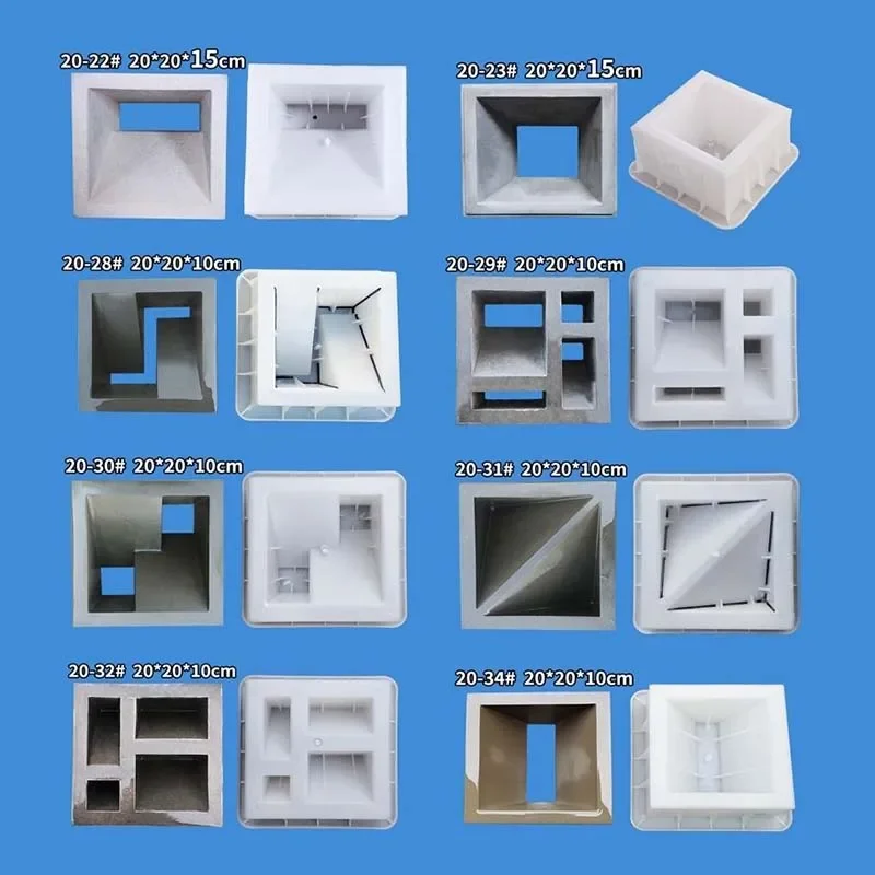 Plastic Partition Hollow Mold, Cement Background Wall, Perforated Brick, Christmas Commercial, Leisure Home Garden, 20, 20, 10cm