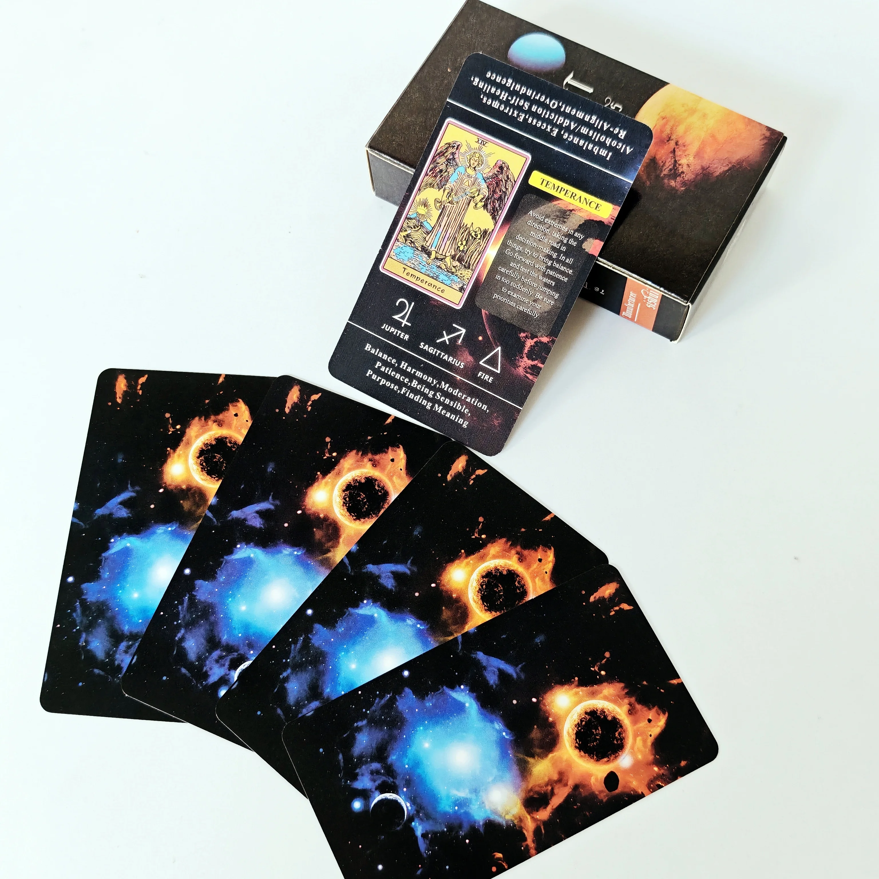 بطاقات التارو للمبتدئين مع معنى لهم، 78 قطعة من بط...