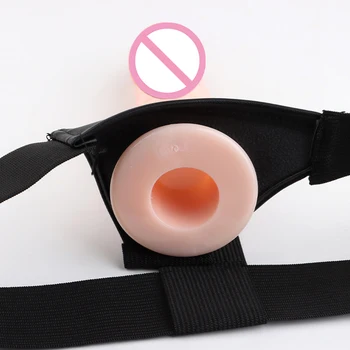 Wearable Hollow Dildo Penis Sleeve For Men Women Pants With Penis Set Adult Sex Toys Penis Extender Lesbian Couples Flirting Toy 4