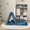 Qaba 12 Pcs Kids Modular Couch, Toddlers Couch Child Sectional Sofa, Playroom Bedroom Furniture for Boys and Girls, Blue 2