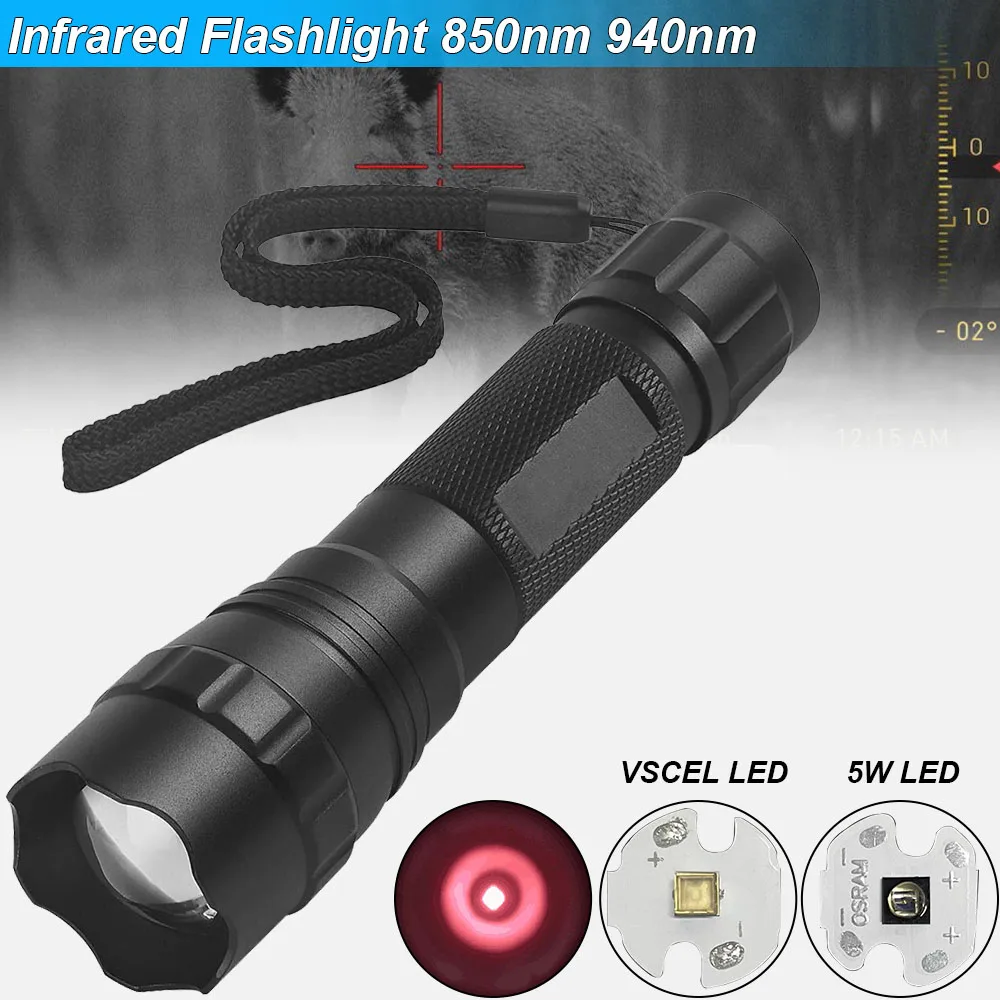 Infrared Illuminator Flashlight Infrared Ir Flashlight Hunting 5w