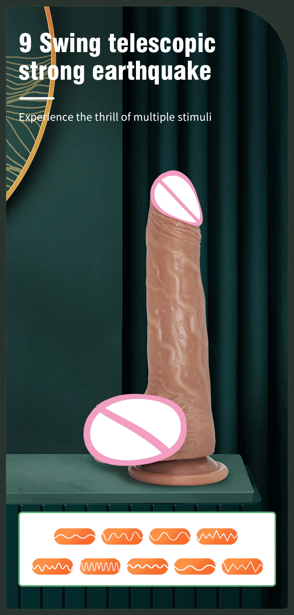 APP Wireless Remote Control Realistic Dildo Penis Telescopic Swing Heating Fake Dick Female Masturbation for Women Adult Sex Toy