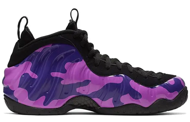 nike foamposite pro purple camo