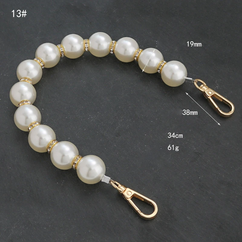 Elegant Pearl Chain Bag Strap - Versatile Handbag and Shoulder Bag Accessory