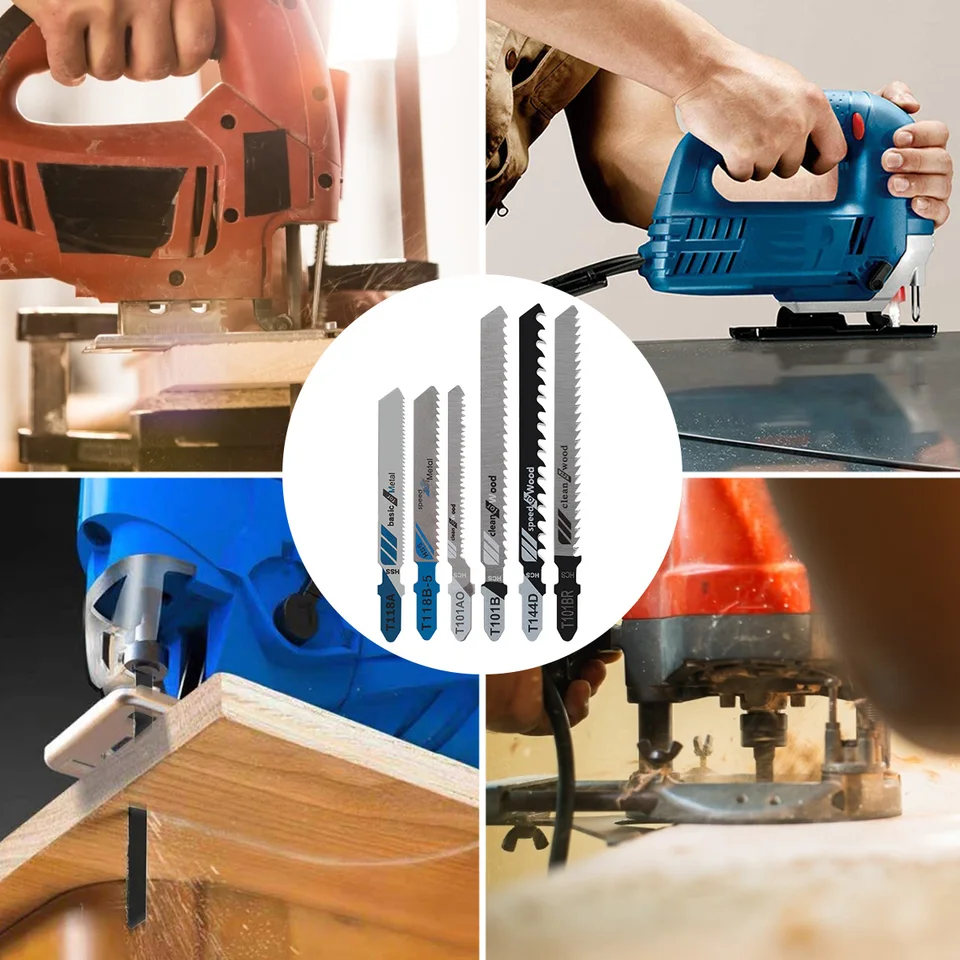 Juego De Hojas De Sierra Caladora DeWalt DW3741C Con Estuche, Vástago 