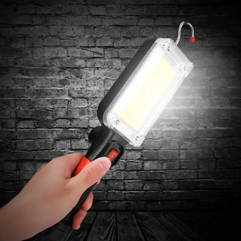 LED Work Light Powerful Portable Lantern Hook Magnet Camping Lamp COB USB Light Rechargeable Inspection Light For Car Repair