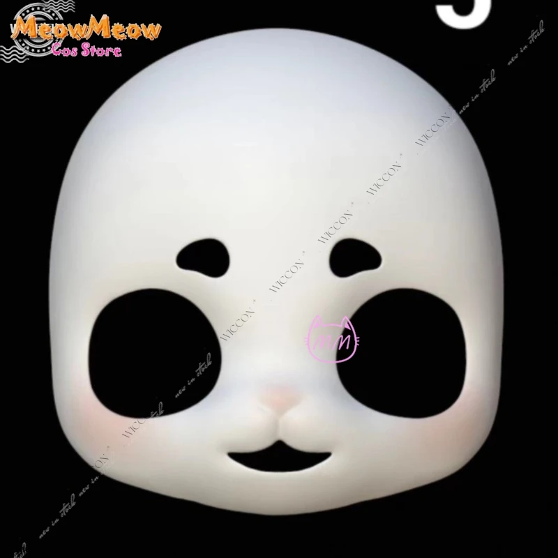 Square-faced Bunny Fursuit Mask Skull Furry Skull Fursuit Kigurumi Headsets Head Kig Series Skulls Halloween Cosplay DIY Prop