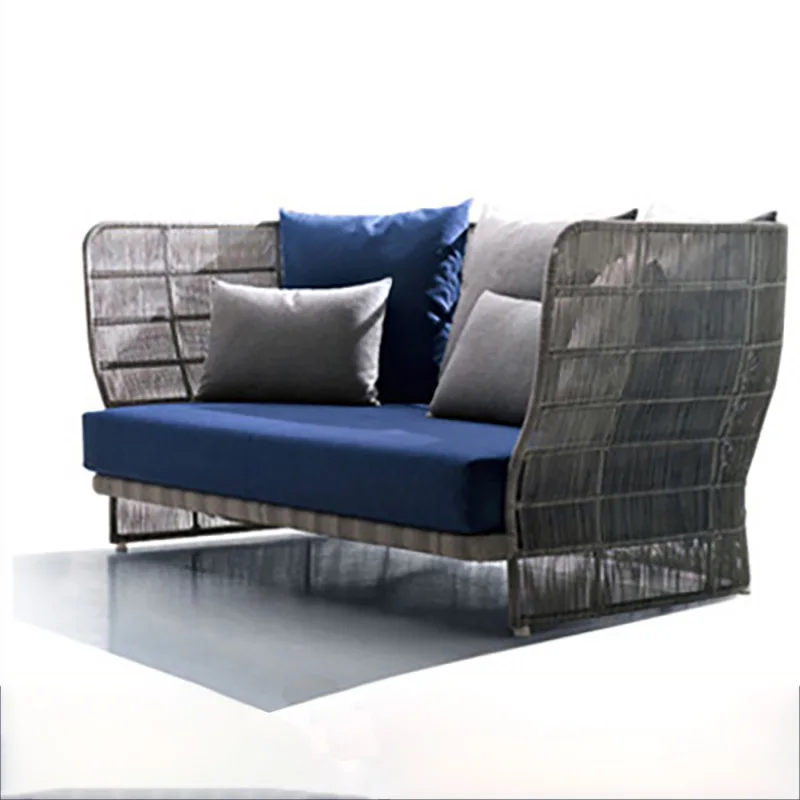 Outdoor Rattan Furniture Rainproof Sunscreen Sofa Courtyard Leisure Combination Furniture