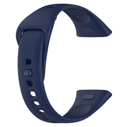 Soft Silicone Replacement Watch Strap - Premium Watchband Accessory for Redmi Watch 3 (Midnight Blue)