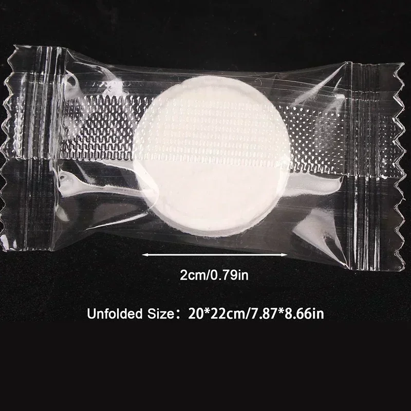 10-100PCS Compressed Towel Soft Disposable Coin Tissue Portable Mini Compressed Towel Absorbent Travel BBQ Outdoor Camping